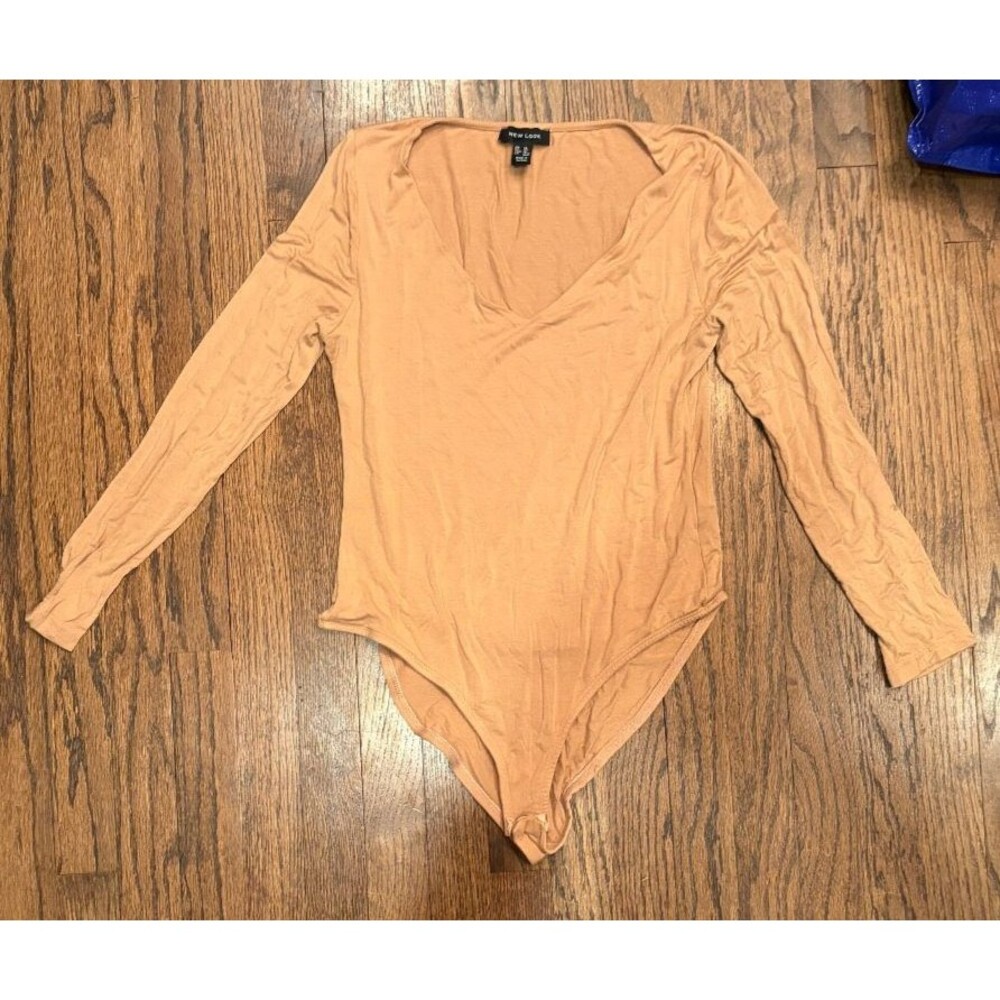 NWOT New Look Longsleeve Bodysuit Comfort Snaps VERY Soft Size US 10 UK 14 EU 42